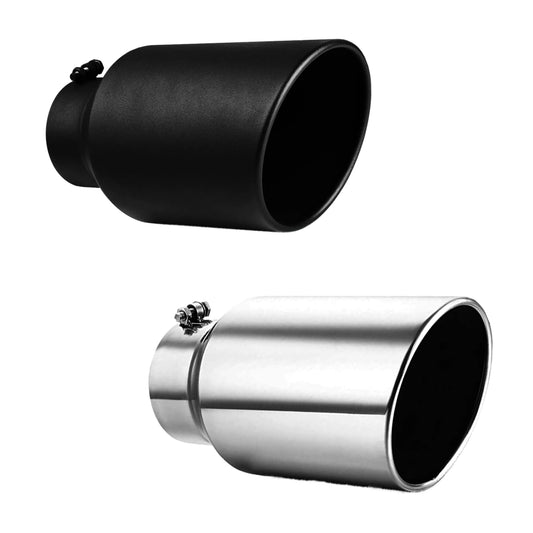 T304 STAINLESS STEEL TIP -  BLACK POWDER COATED TIP - MULTIPLE SIZE OPTIONS AVAILABLE RAM FORD AN CHEVY.