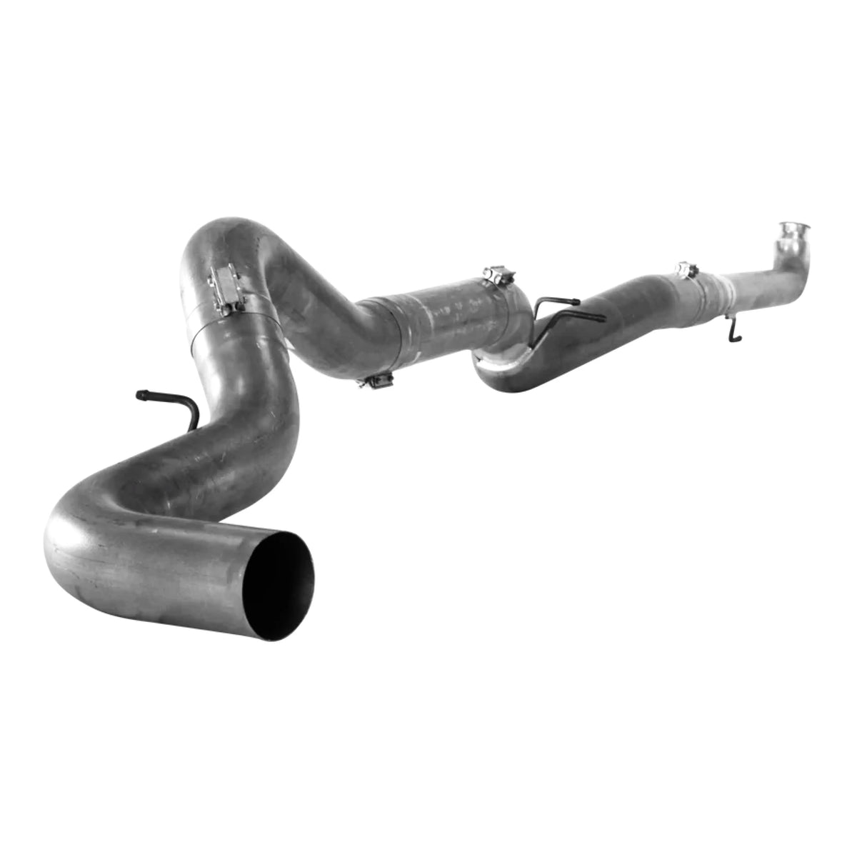 Aluminized 5 inch turbo-back exhaust system without muffler for 2001-2004 Duramax