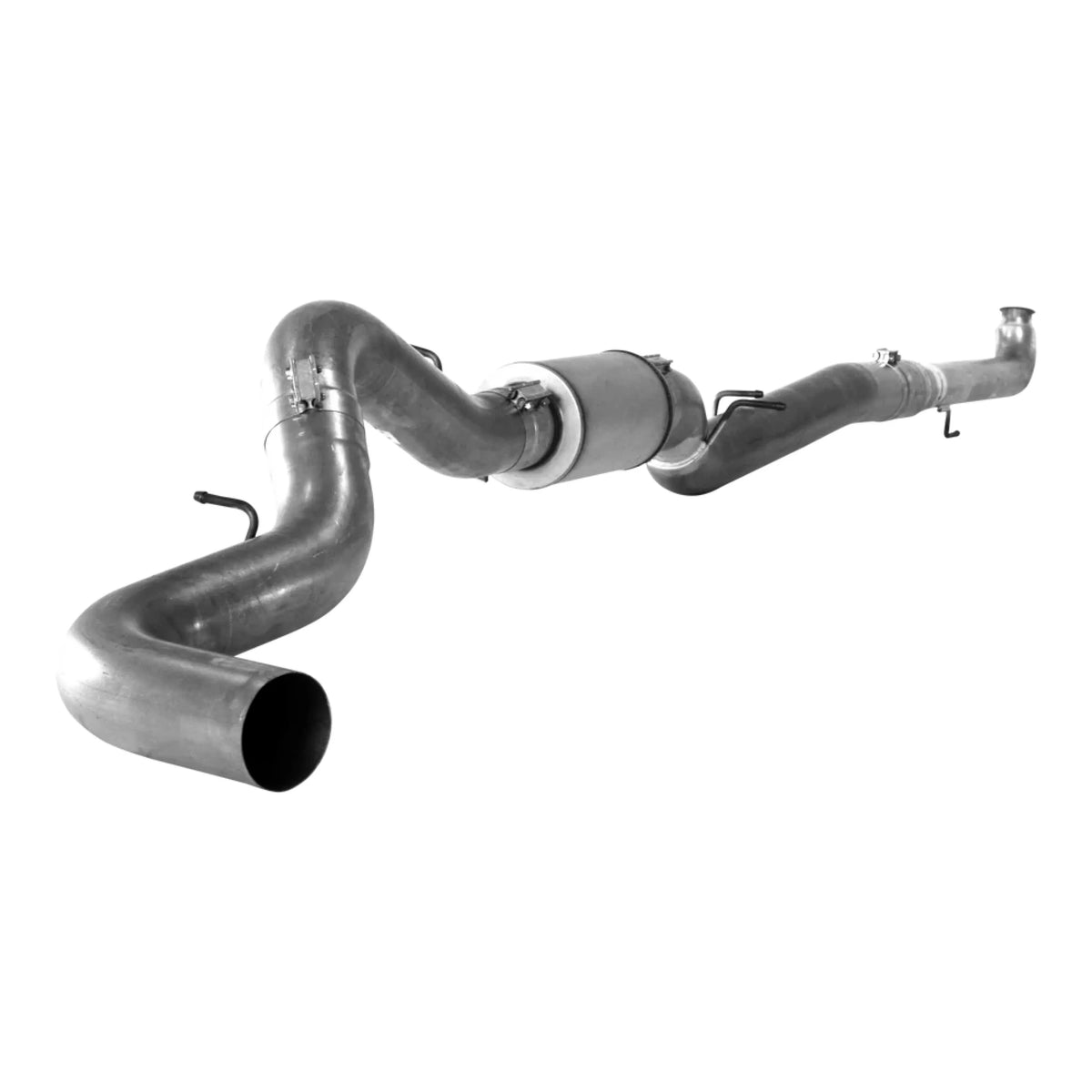 Aluminized 5 inch turbo-back exhaust system with muffler for 2001-2004 Duramax