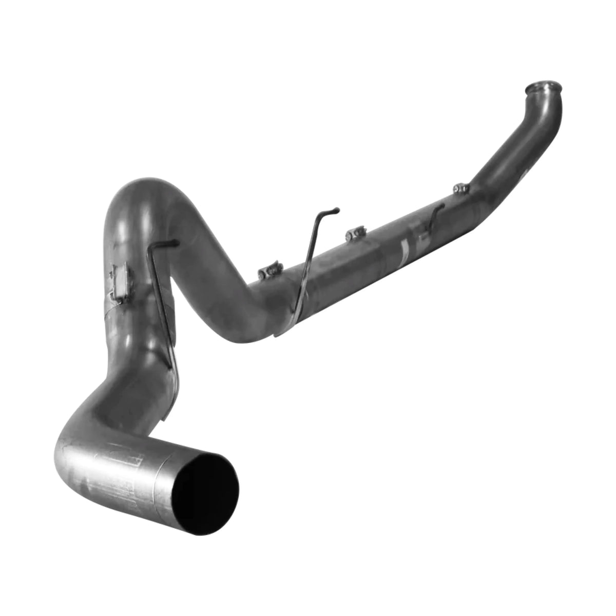 Aluminized 4 inch turbo-back exhaust system without muffler for Ram Cummins