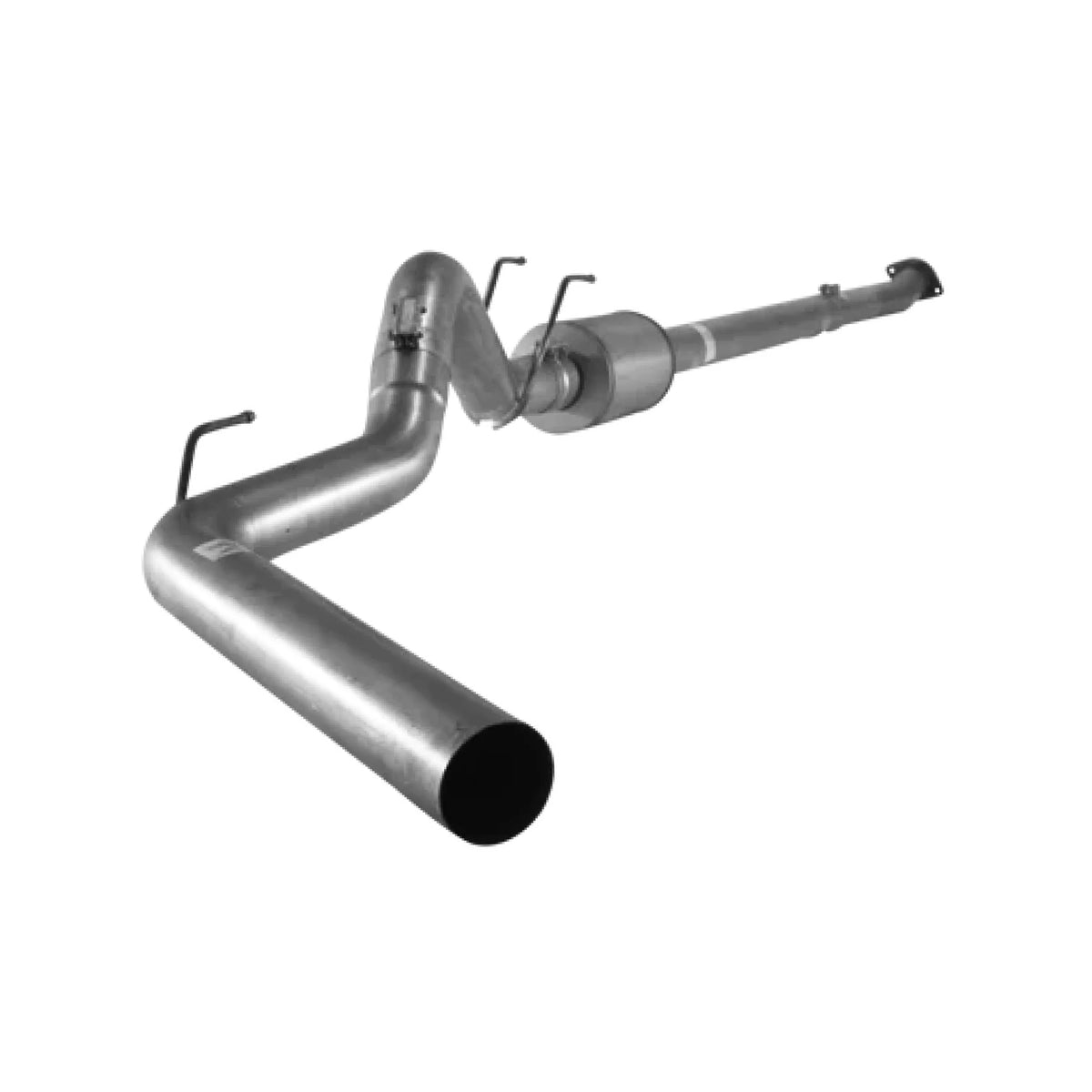 Aluminized 4 inch cab and chassis exhaust system with muffler