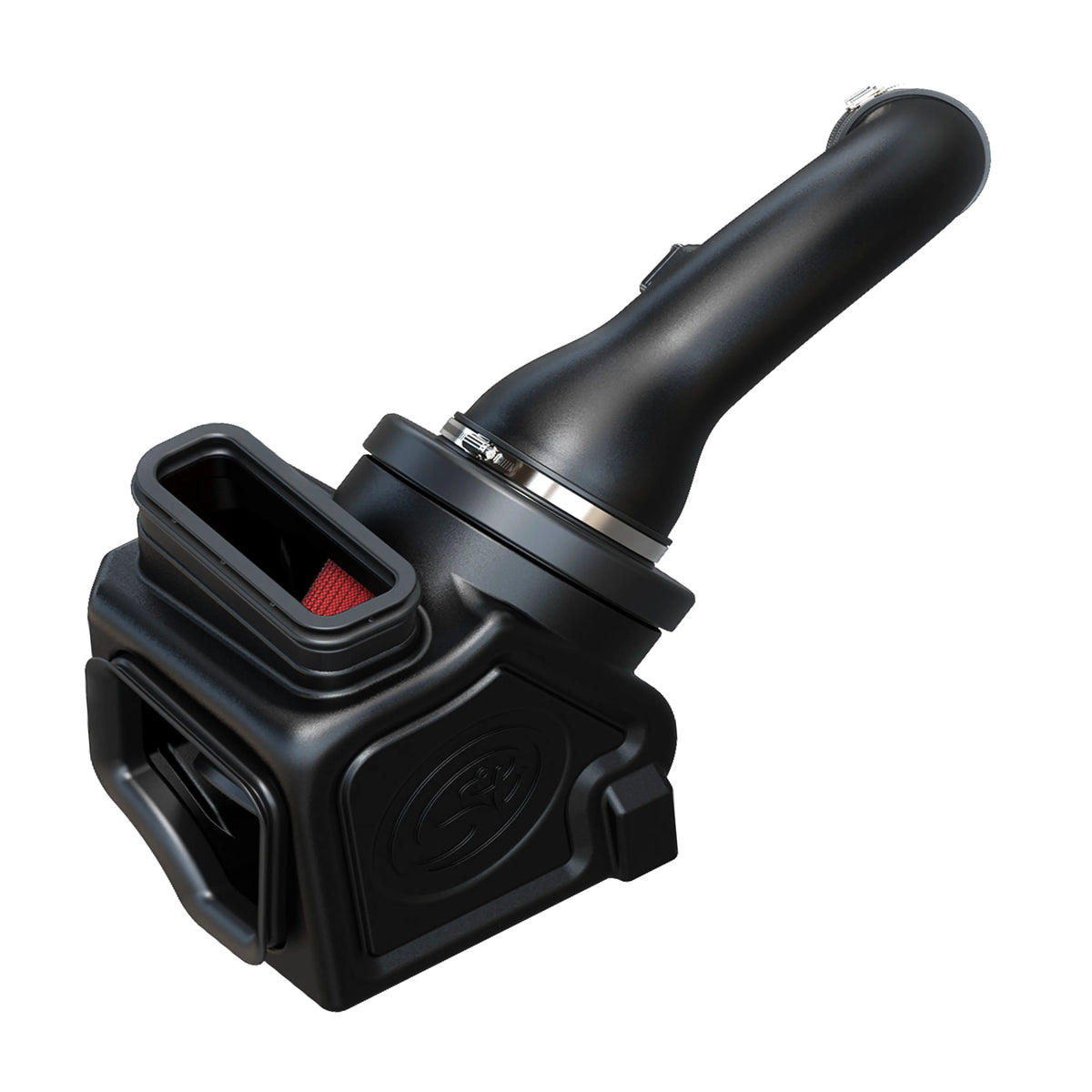 S&B cold air intake with black enclosed airbox and intake tube