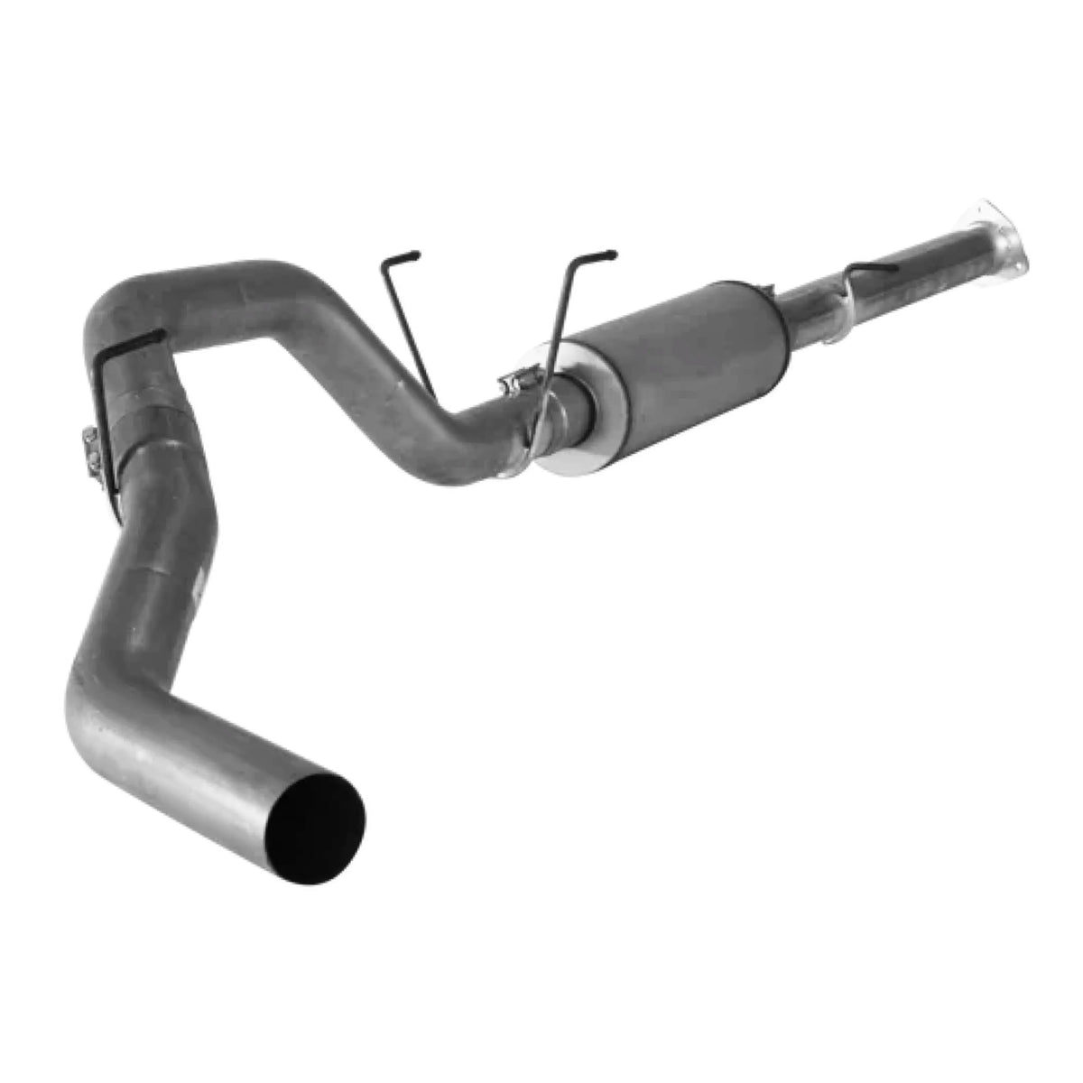 Aluminized 4 inch turbo-back exhaust system with muffler for Ram Cummins