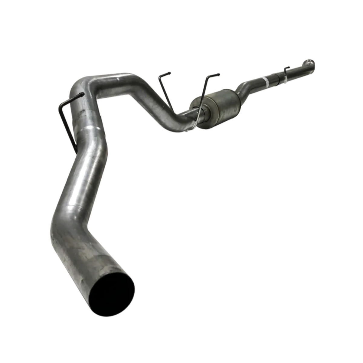 Aluminized 4 inch turbo-back exhaust system with muffler for Ram Cummins