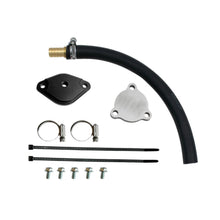 EGR delete kit with block-off plates, black hose, clamps, zip ties and bolts