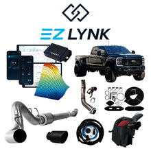 2023–2026 6.7 Powerstroke EZ Lynk Delete Kit: EZ Lynk kit with black Ford dually, tuner, downpipe, intake and exhaust