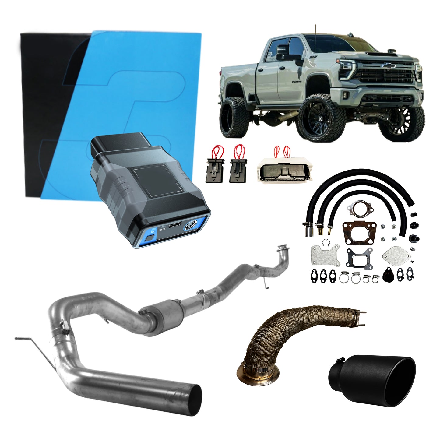 2024 - 2026 6.6L L5P CHEVY GMC DURAMAX ALL-IN-ONE CUSTOMIZABLE KIT BUNDLE.