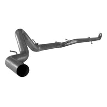 2001–2026 Duramax 6.6 4" Exhaust System: aluminized 4 inch turbo-back exhaust system without muffler
