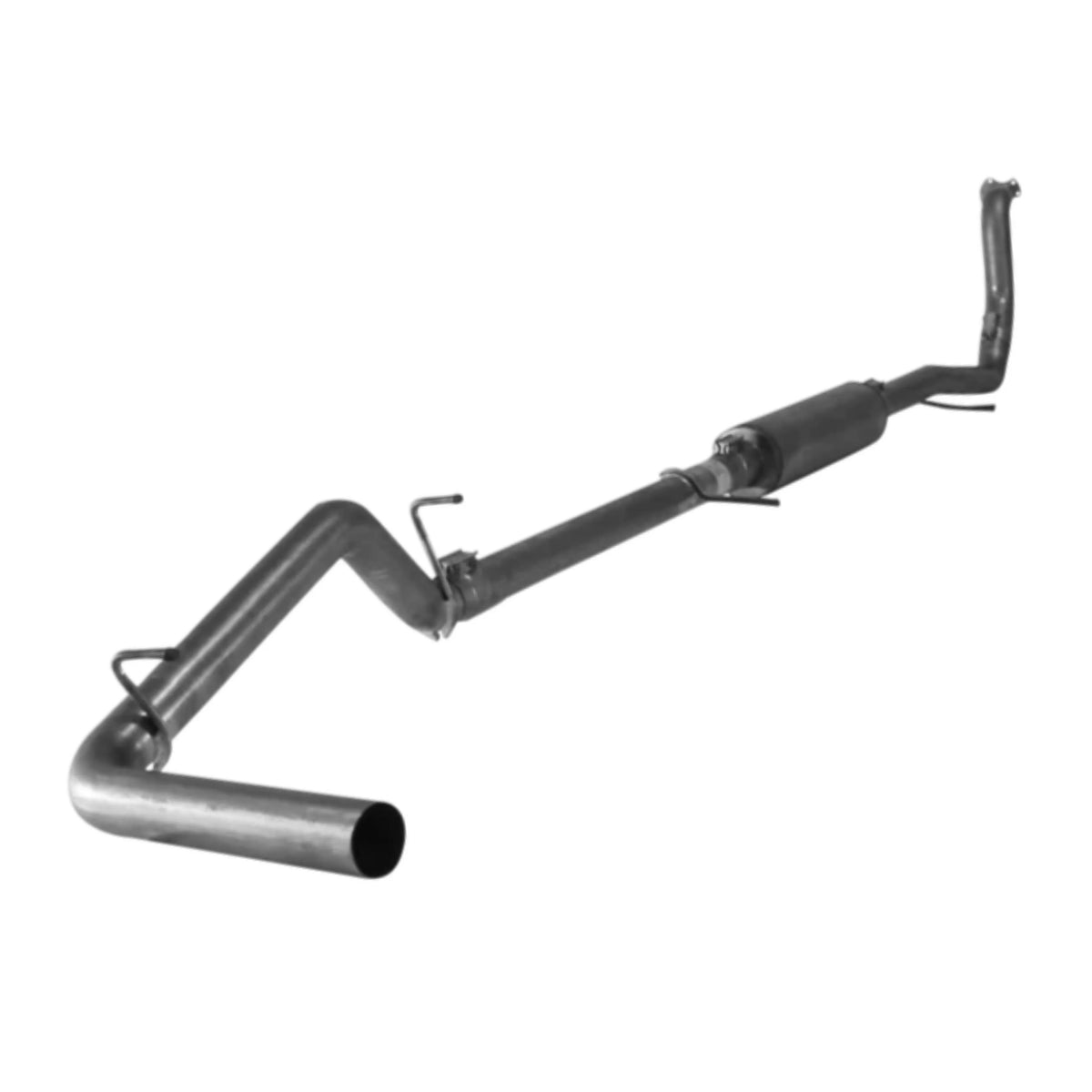 Aluminized cat-back style exhaust system with muffler for Colorado and Canyon