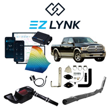 2014–2019 Ram 1500 EcoDiesel EZ Lynk Delete Kit: EZ Lynk kit with black Ram 1500, tuner, EGR parts, intake and exhaust