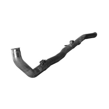 2014–2019 Jeep 3.0 EcoDiesel DPF Race Pipe: long bent aluminized race pipe with clamps