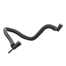 Black braided coolant hose with quick-connect fittings