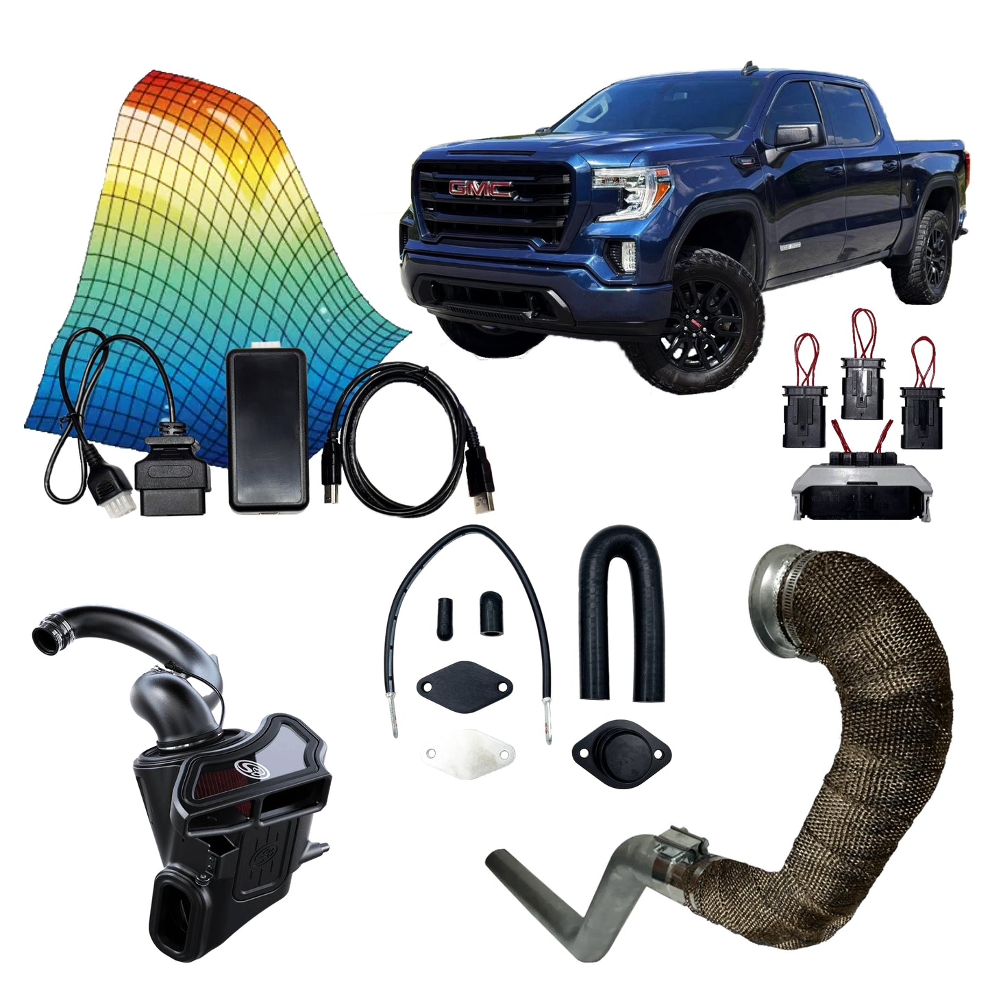 2019 - 2025 3.0L LM2/LZ0 DURAMAX 1500 ALL-IN-ONE CUSTOMIZABLE KIT BUNDLE.