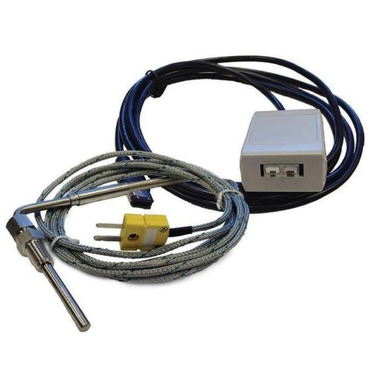 EGT probe kit with thermocouple sensor, yellow connector and module
