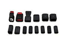 L5P harness plug kit with black connectors and red locking tabs